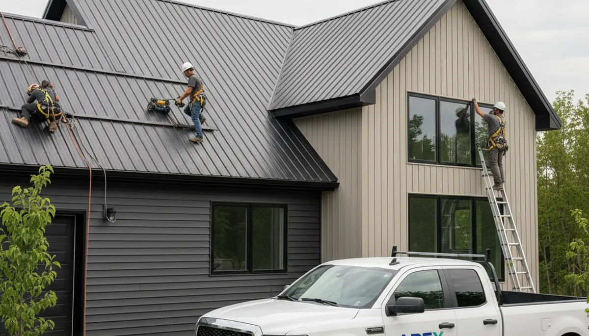 Professional metal roofing installation in Portland, OR by Next Level Exteriors contractors