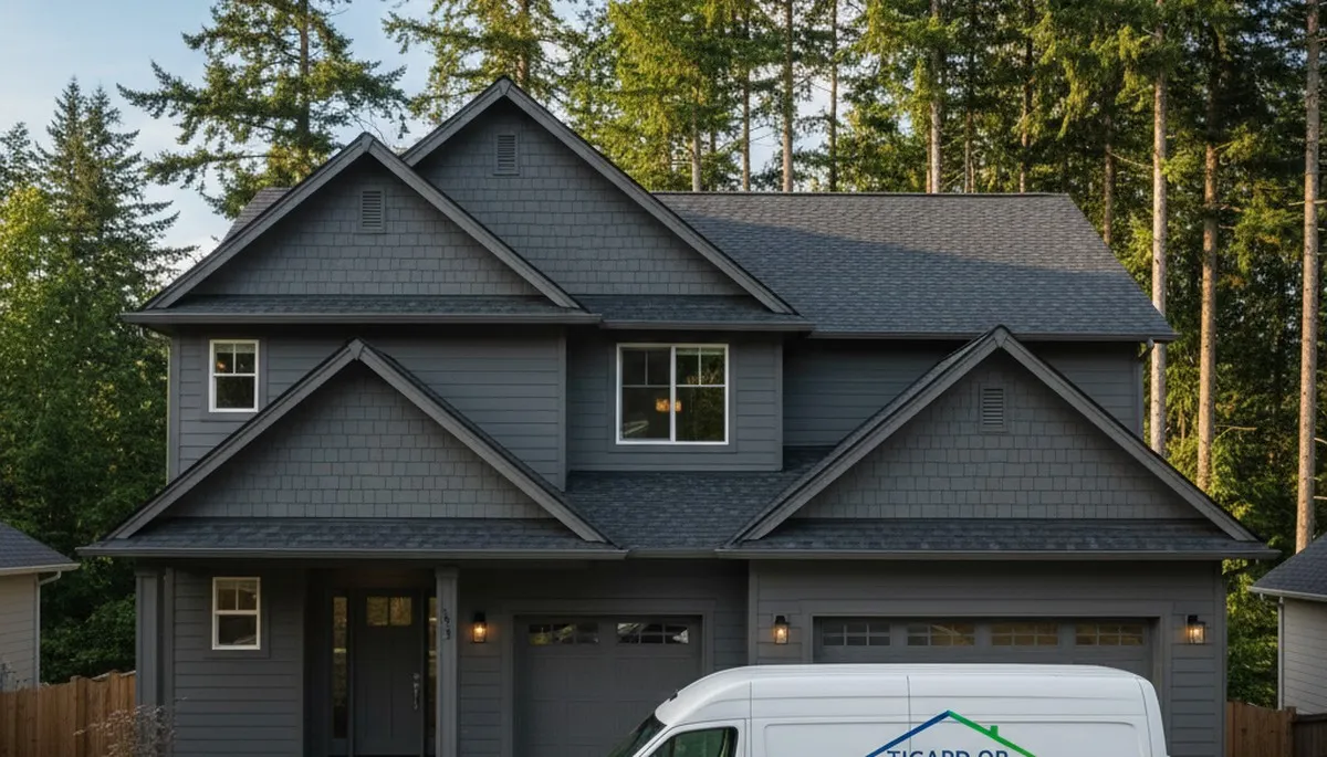 Vinyl siding contractors improving home exterior in Portland OR