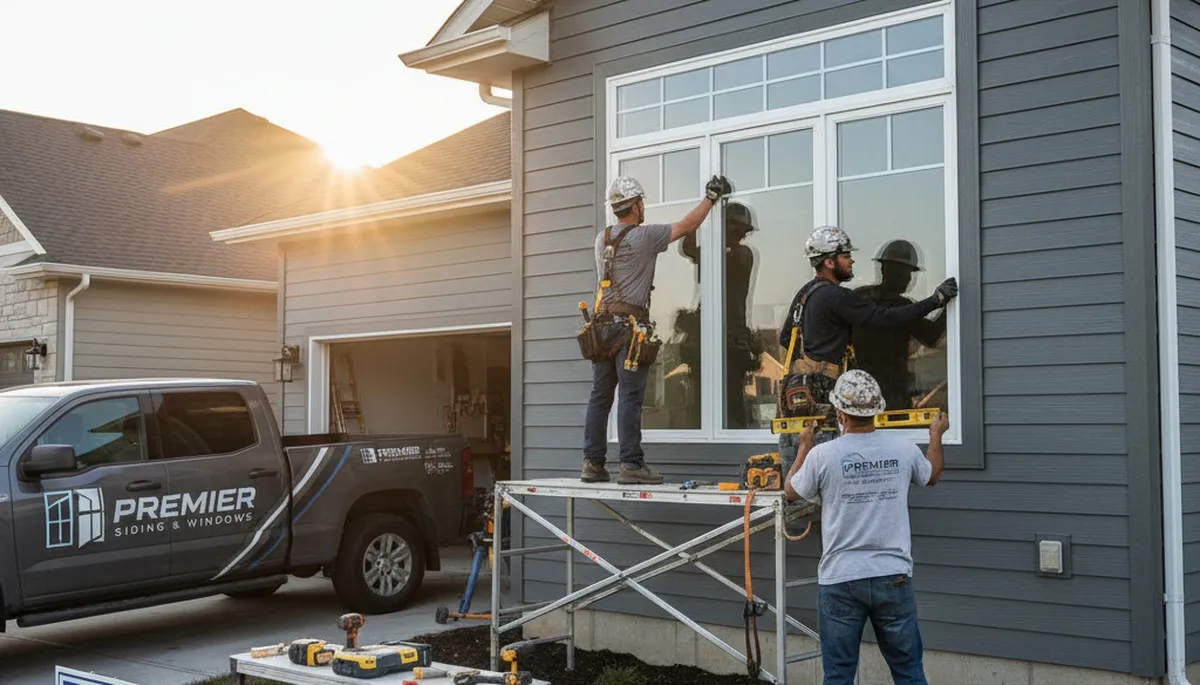 Professional window installation on home with vinyl siding in Portland, OR by Next Level Exteriors